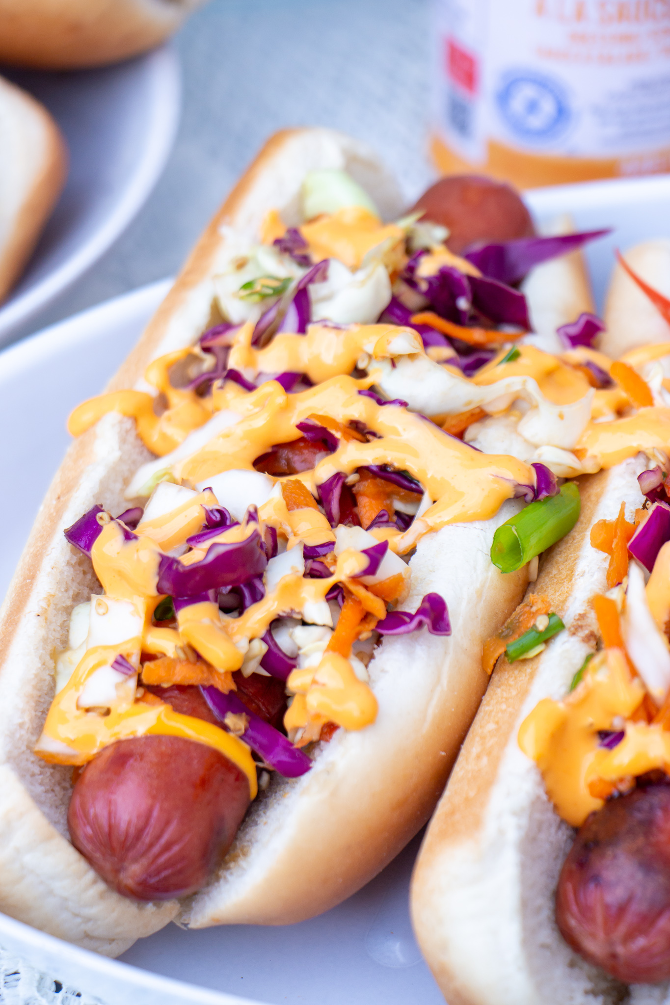 Asian Slaw Hot Dogs recipe