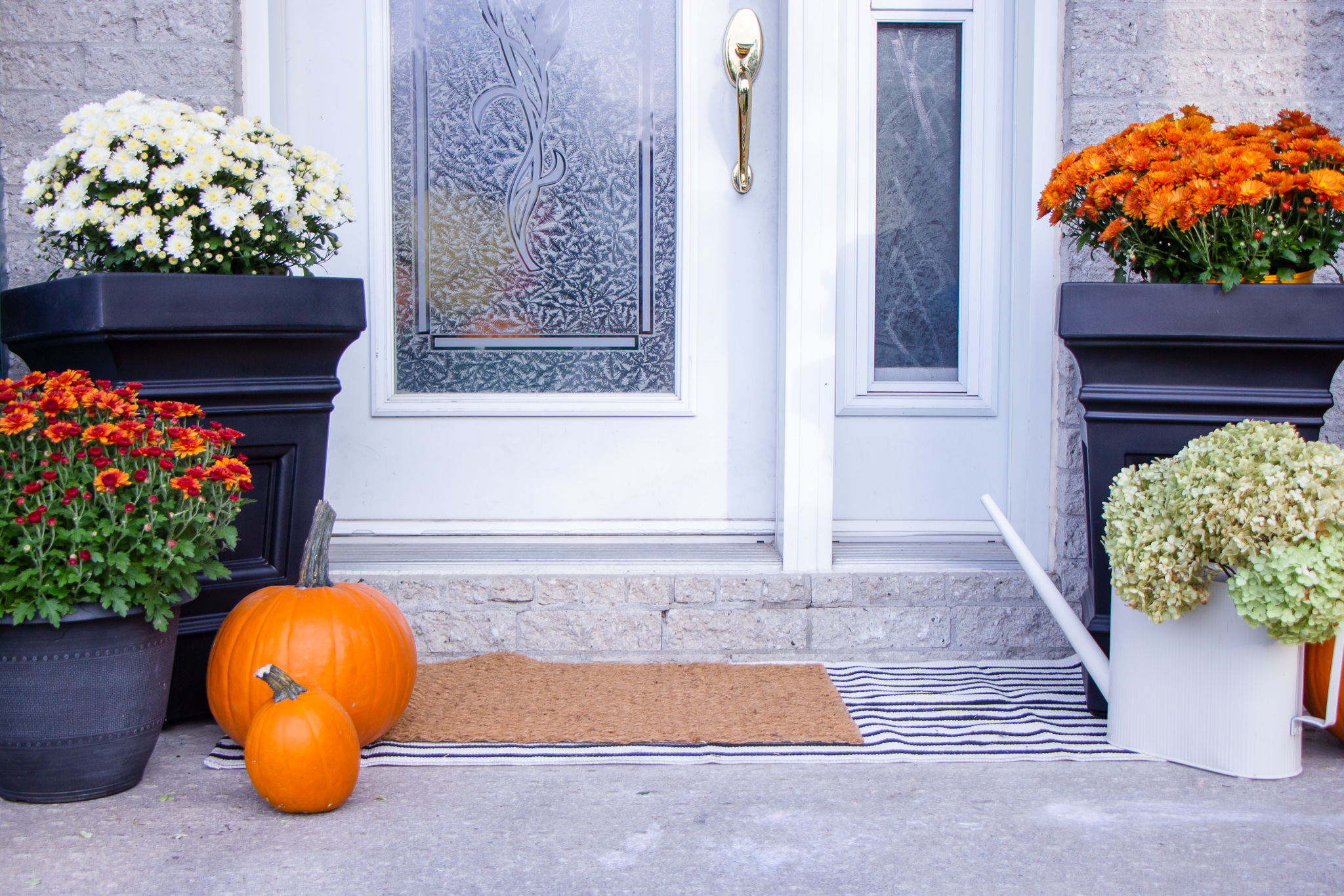 Simple Ways to Spruce Up Your Front Patio for Fall with the Atherton Planter Box™ - Onyx Black 2 Pack from Step2