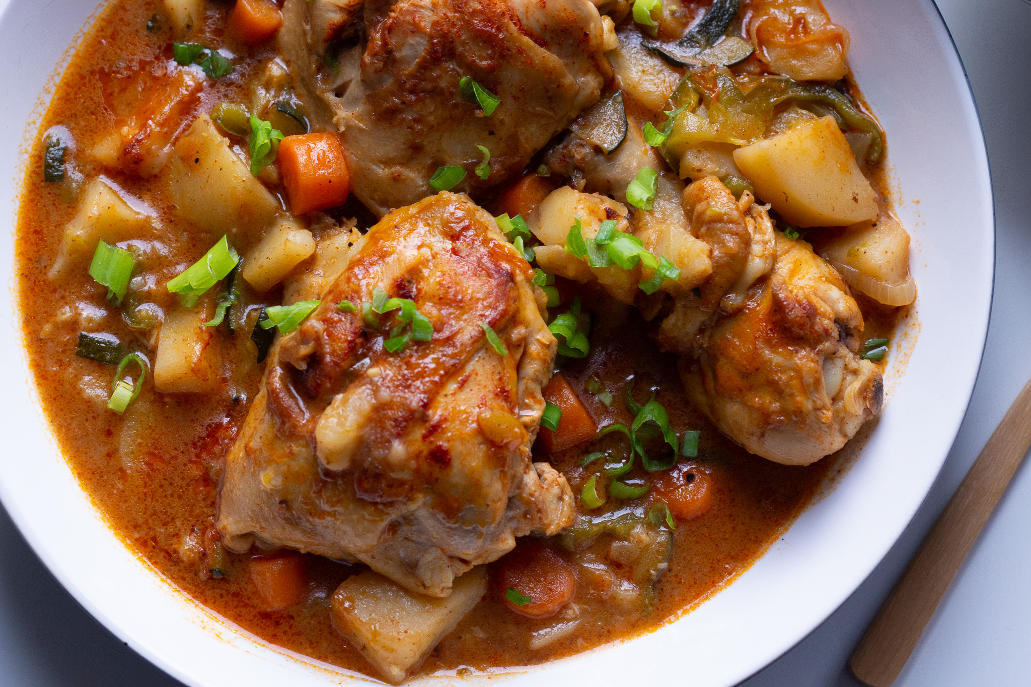 Simple Stewed Chicken Recipe With Potatoes