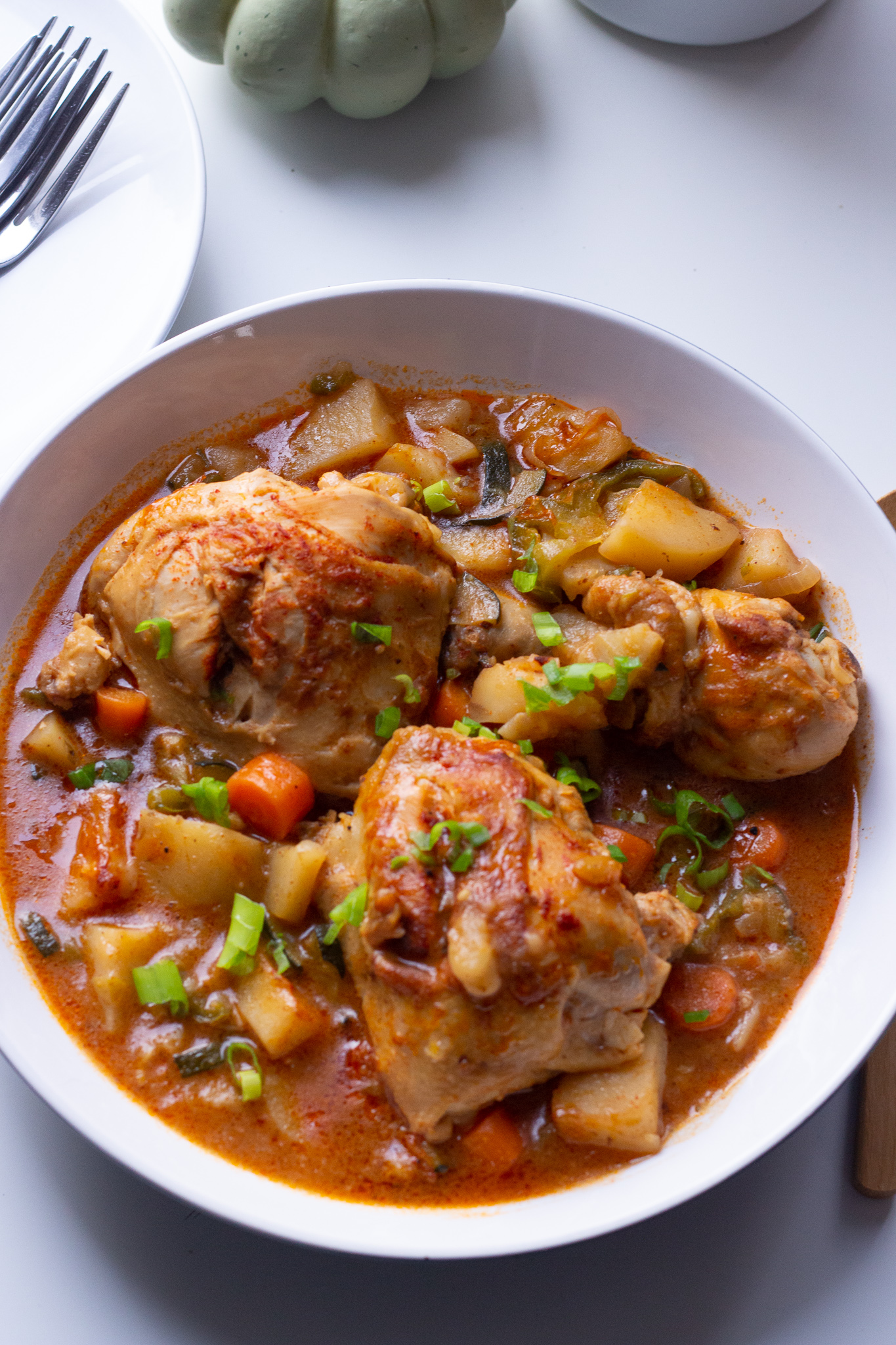 Simple Stewed Chicken Recipe With Potatoes