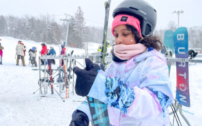 Our First Time Skiing at Sommet Saint Sauveur